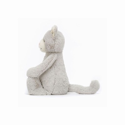 Jellycat Bashful Grey Cat New Zealand | DMGRI8732